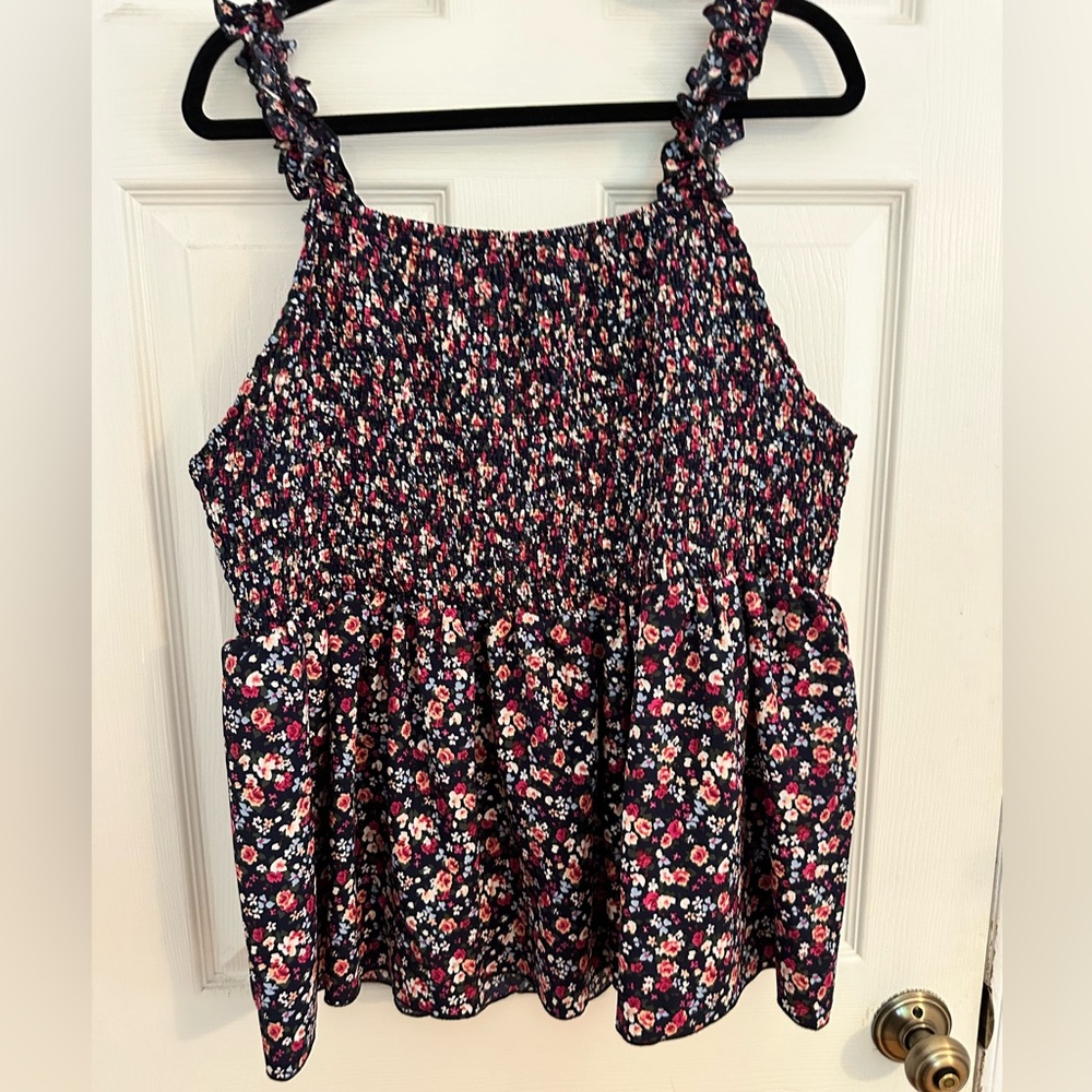 SHEIN 4X floral babydoll style top